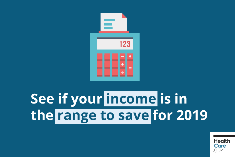 Image: {Calculator estimates income to see if in range to save}