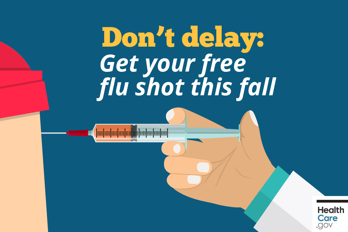 Make sure to get your free flu shot with your Marketplace coverage| HealthCare.gov