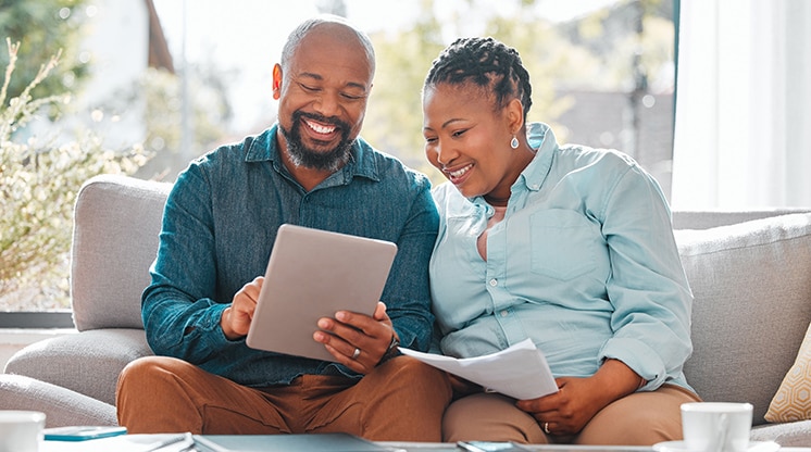 People reviewing paperwork