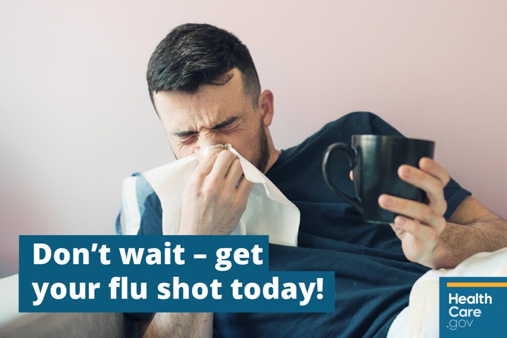 {Protect yourself and your family from the flu with the flu vaccine } Image: {Stay healthy by getting a free flu shot}