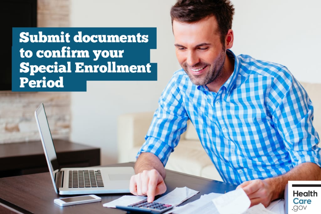 {Send documents for SEP} Image: {Submit Special Enrollment Period documents}