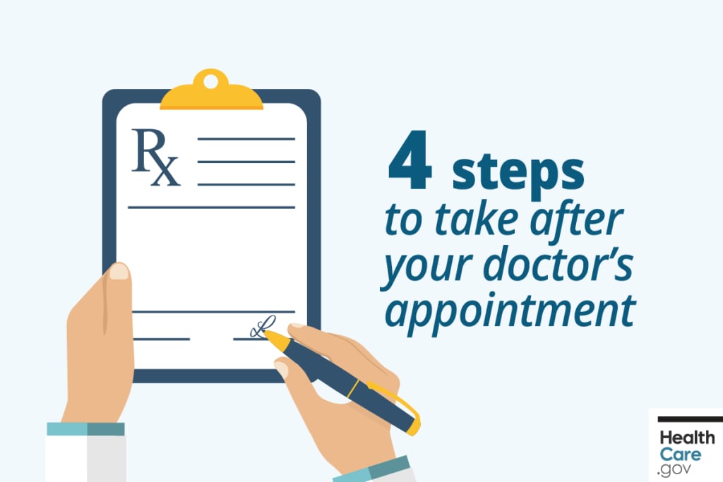 {Maintain your good health after visiting the doctor} Image: {Tips for after you visit your doctor}